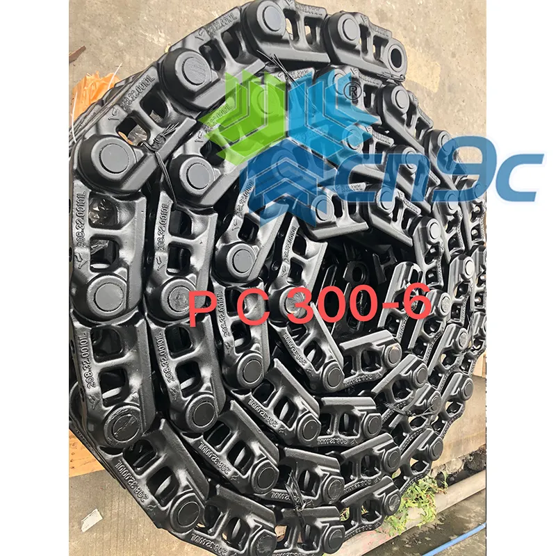 PC300-6 48-link excavator track chain  part numbers 207-32-00151  207-32-00310